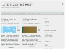 Tablet Screenshot of literaturajestsexy.pl